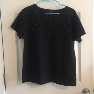 Jcrew beaded structures top